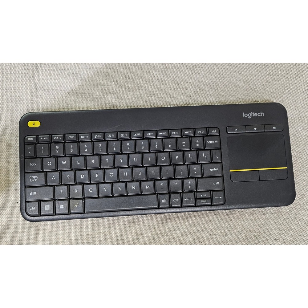 Logitech K400 Plus Wireless Keyboard Touchpad Black Y-R0055 Media TV PC Slim